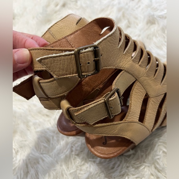 Free People Hayes Heeled Leather Booties - Size 39 US 8.5 - Picture 3 of 11